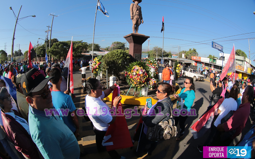 Homenaje en Ciudad Sandino