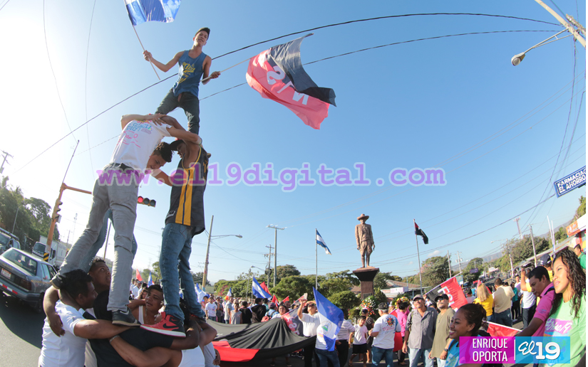 Homenaje en Ciudad Sandino