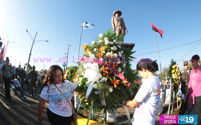 Homenaje en Ciudad Sandino