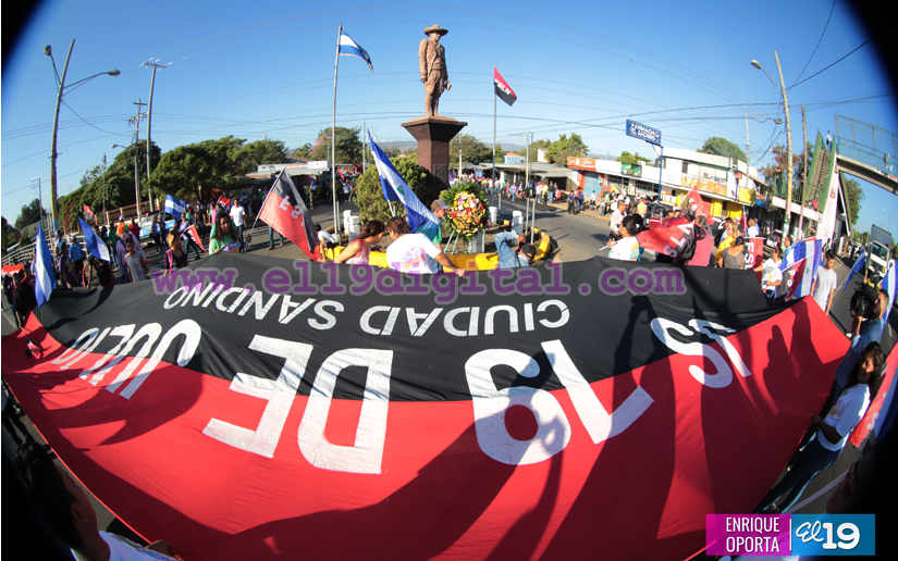 Homenaje en Ciudad Sandino