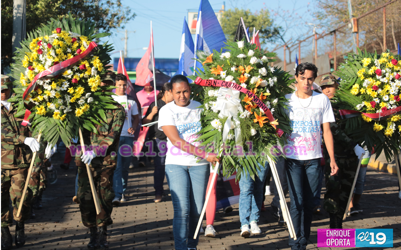 Homenaje en Ciudad Sandino