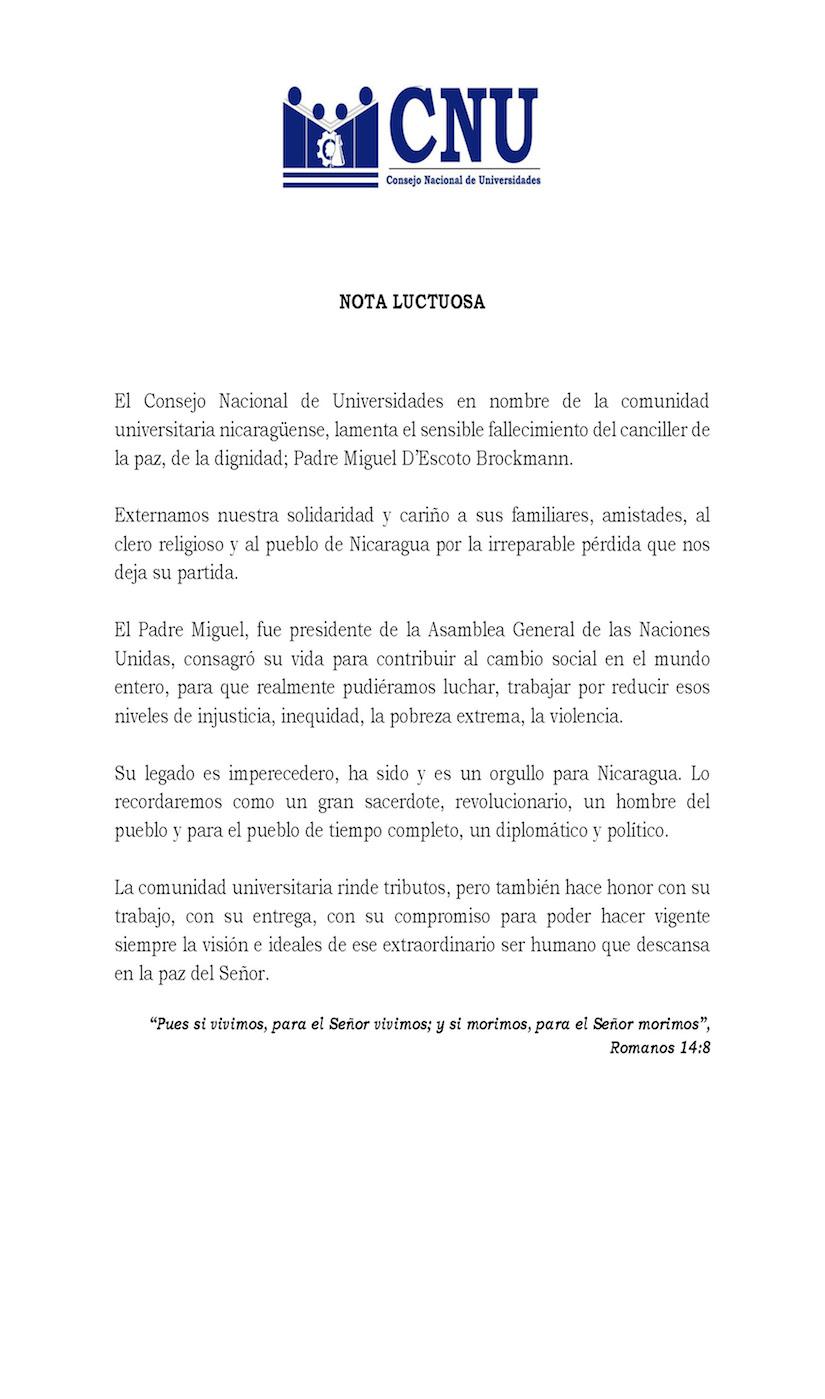 Condolencias