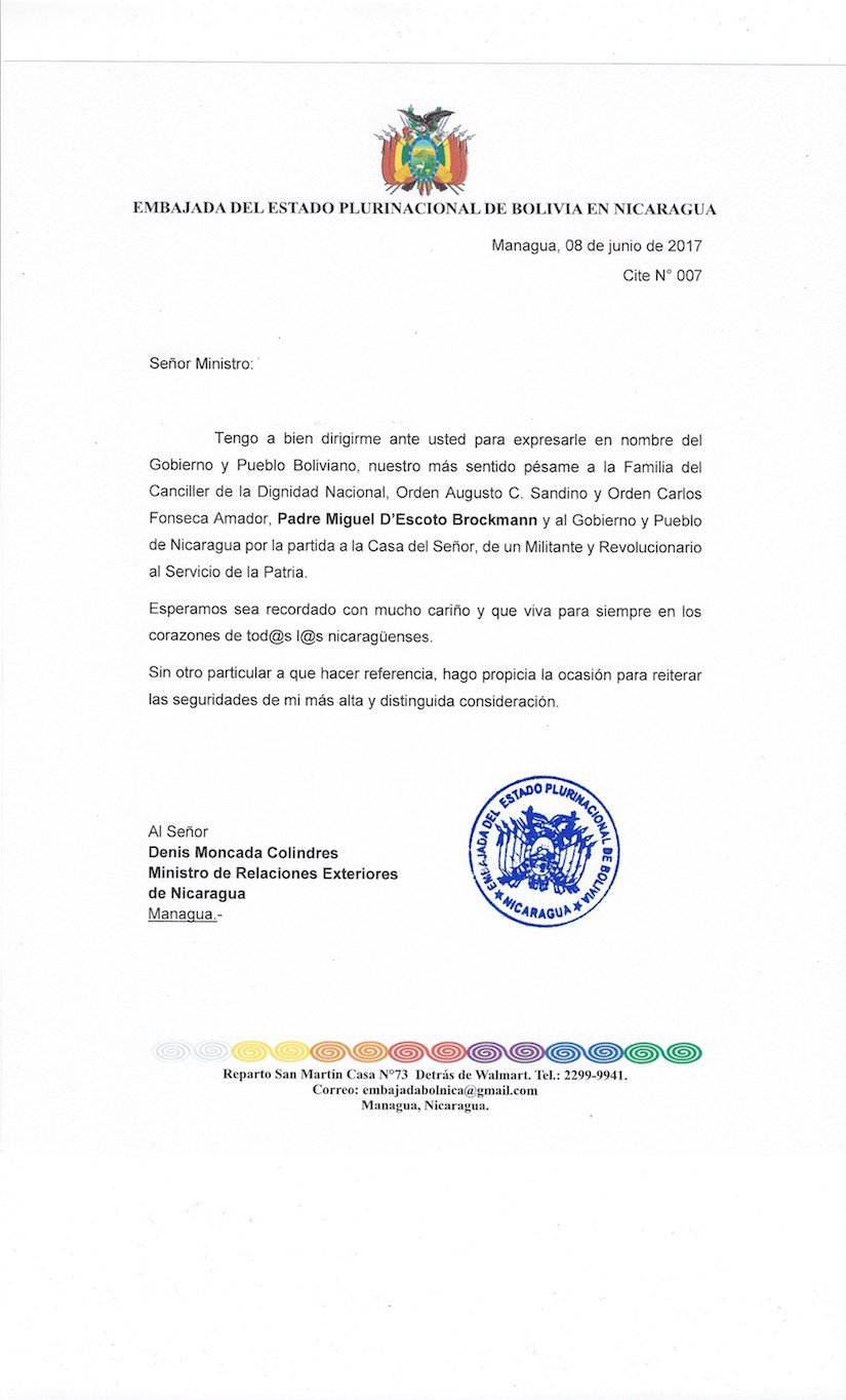 Condolencias