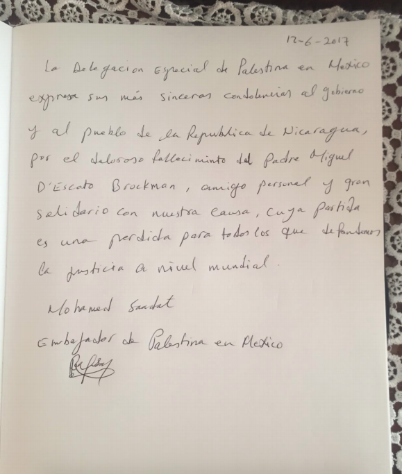 Libro Condolencias