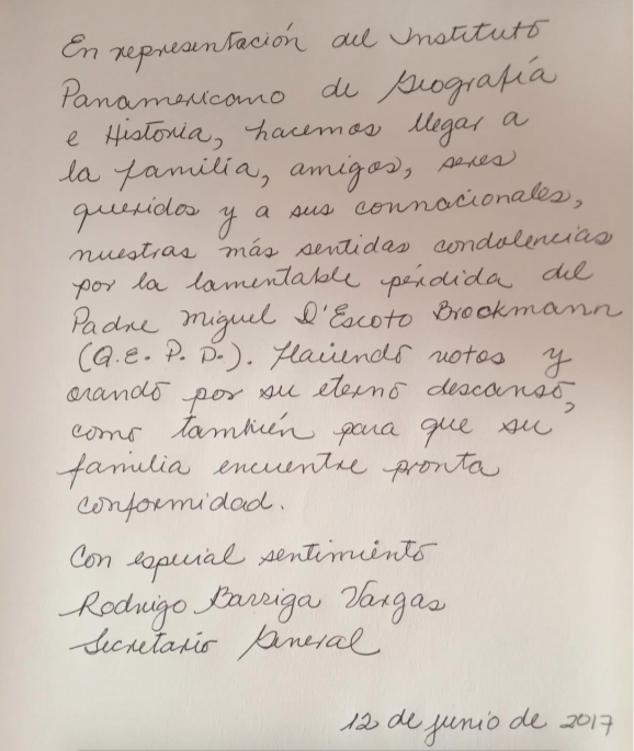 Libro Condolencias