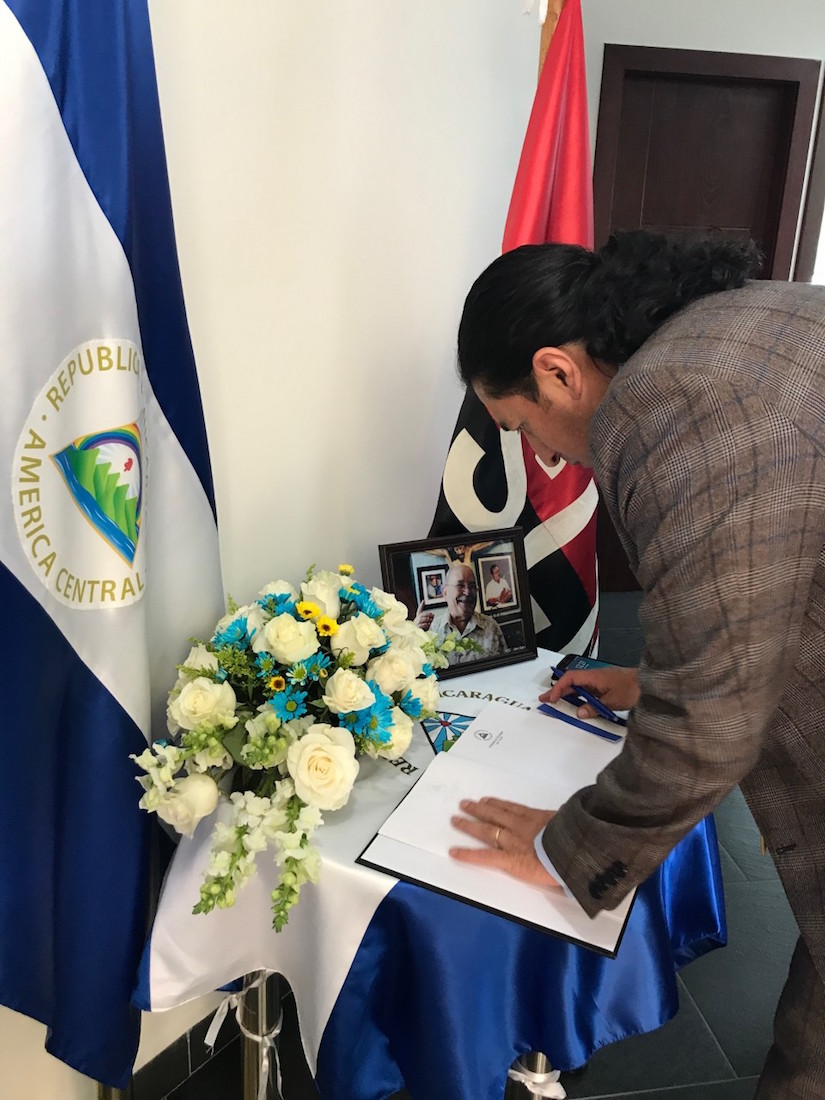 Condolencias Perú Padre Miguel D'Escoto