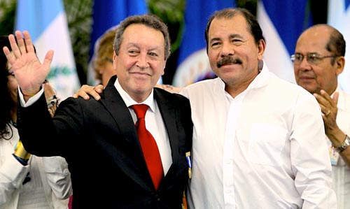 Daniel Ortega y Vinicio Cerezo