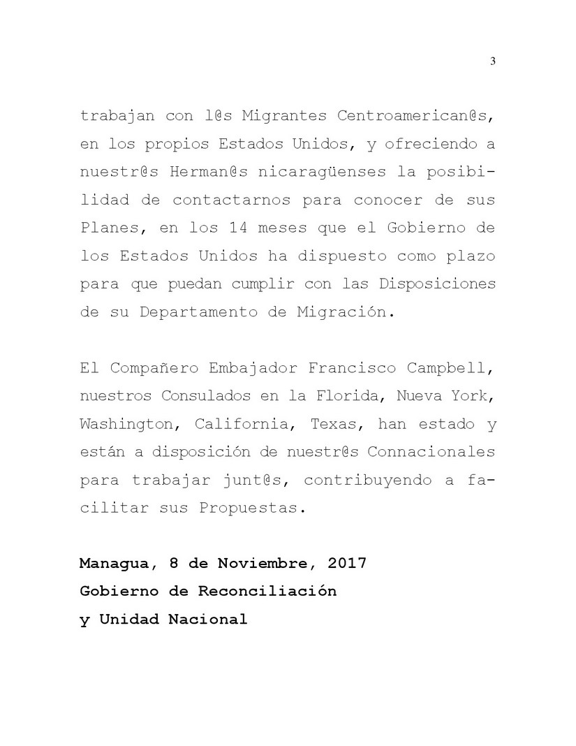 comunicado