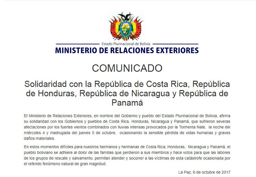 comunicado