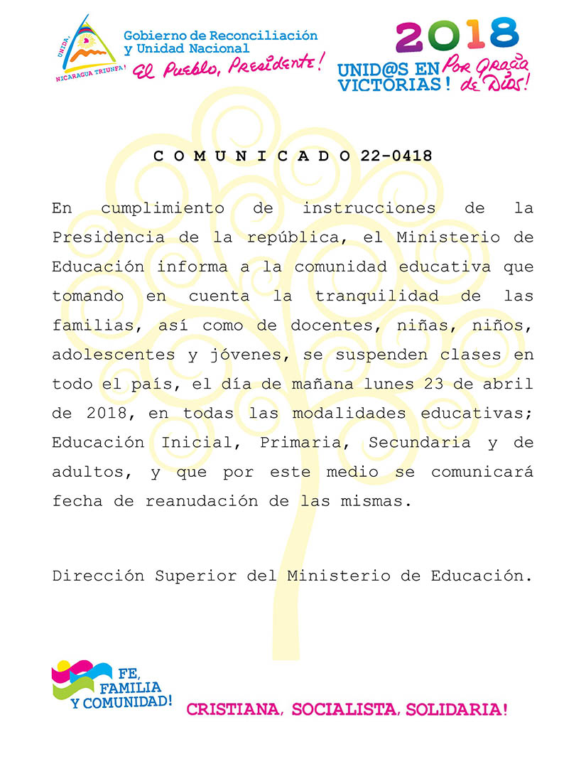 comunicado
