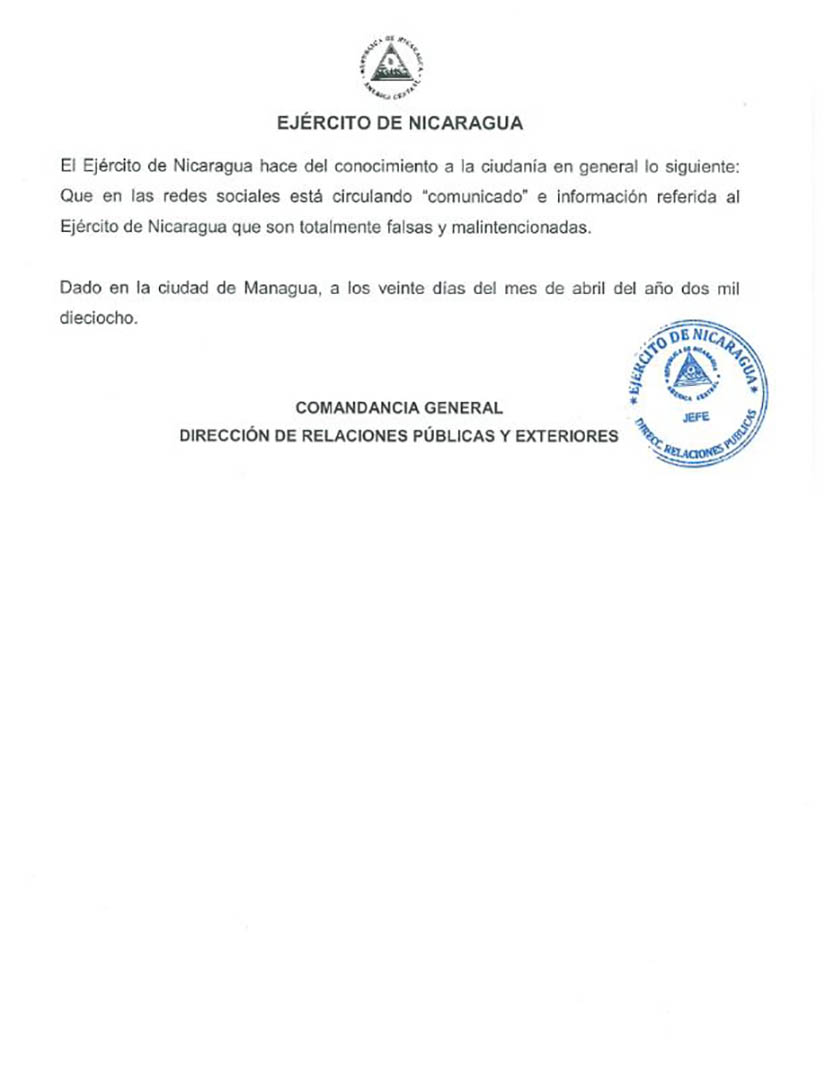 nota ejercito