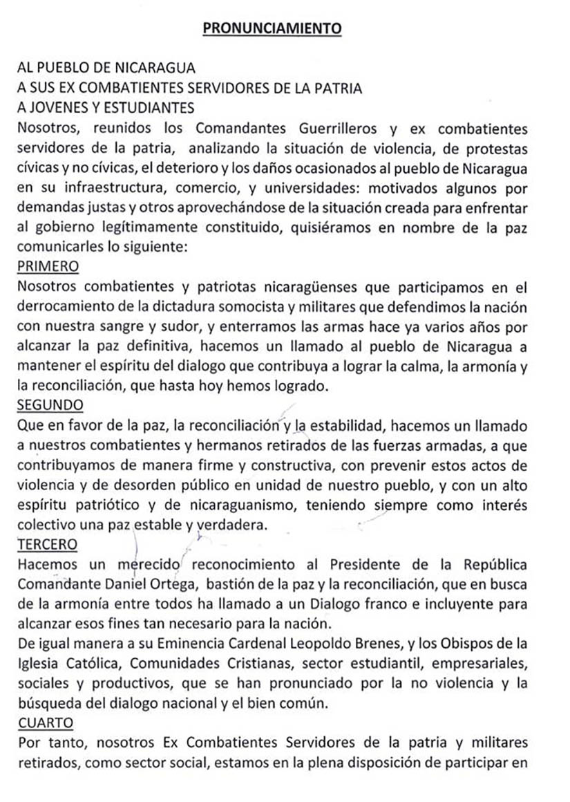 excombatientes