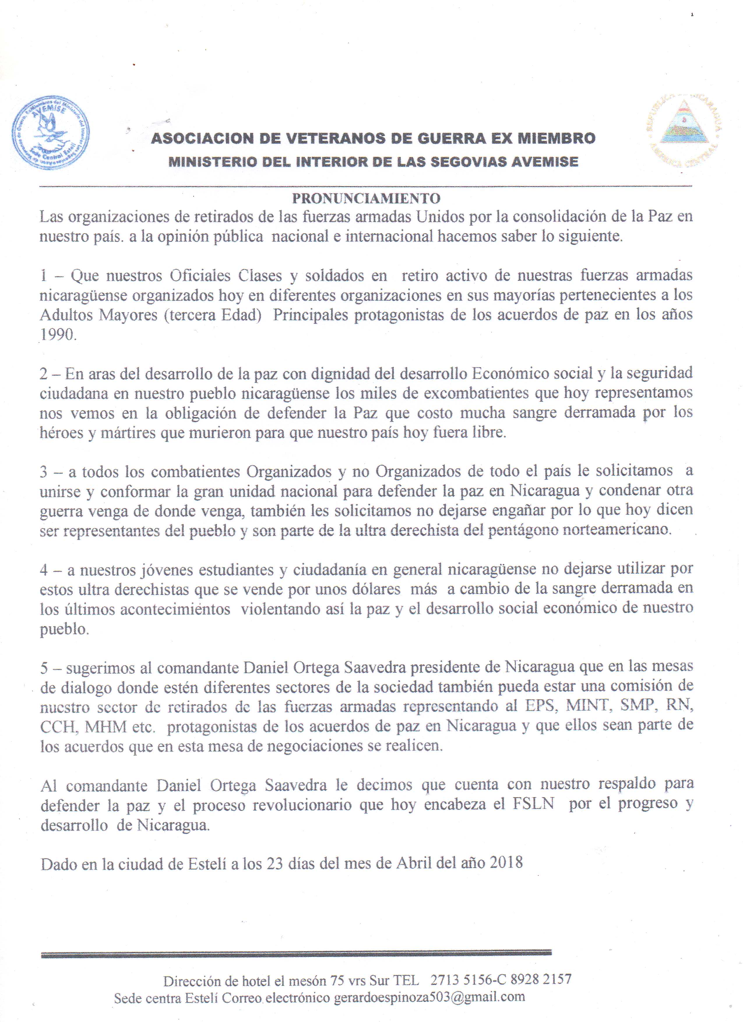 comunicado