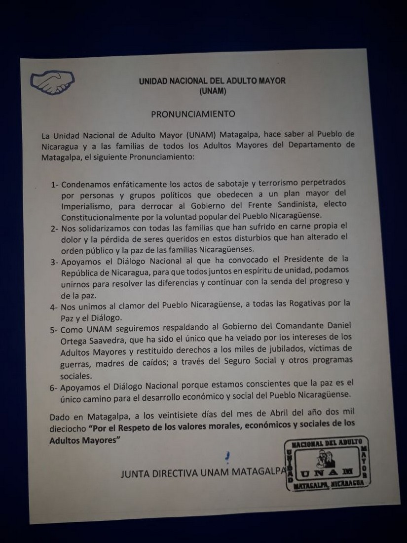 pronunciamiento