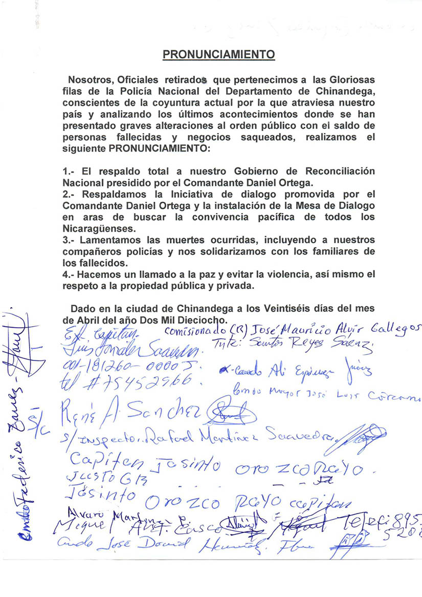 pronunciamiento
