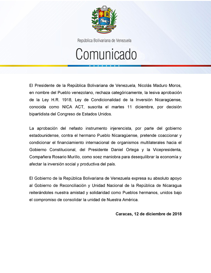 comunicado