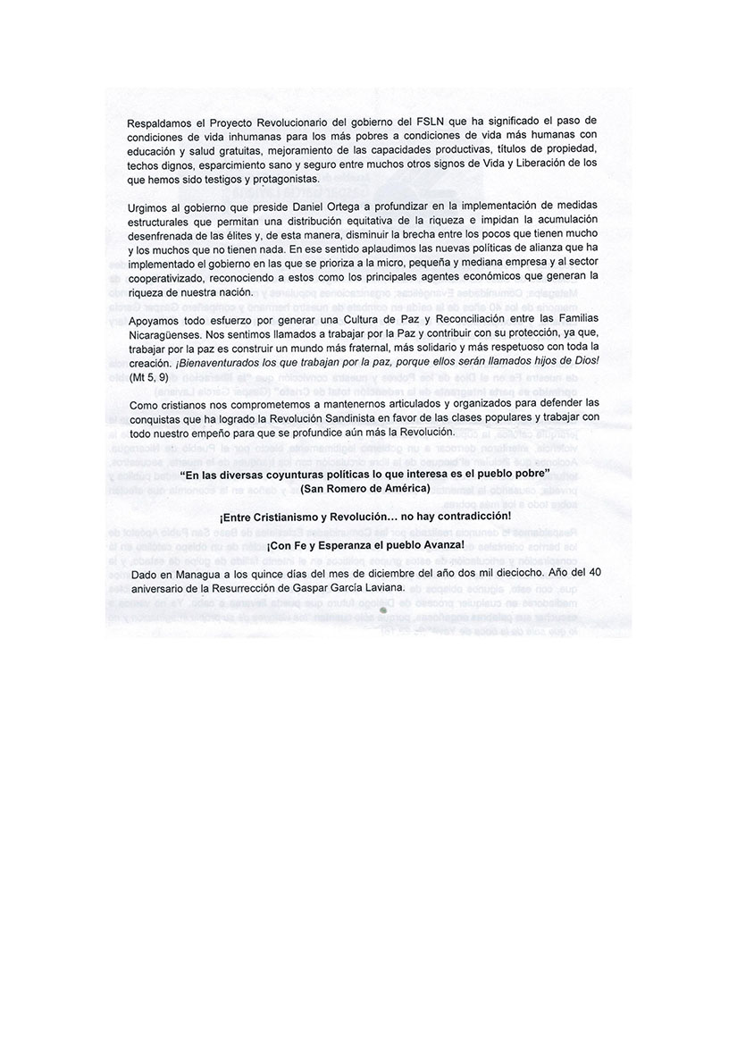 pronunciamiento