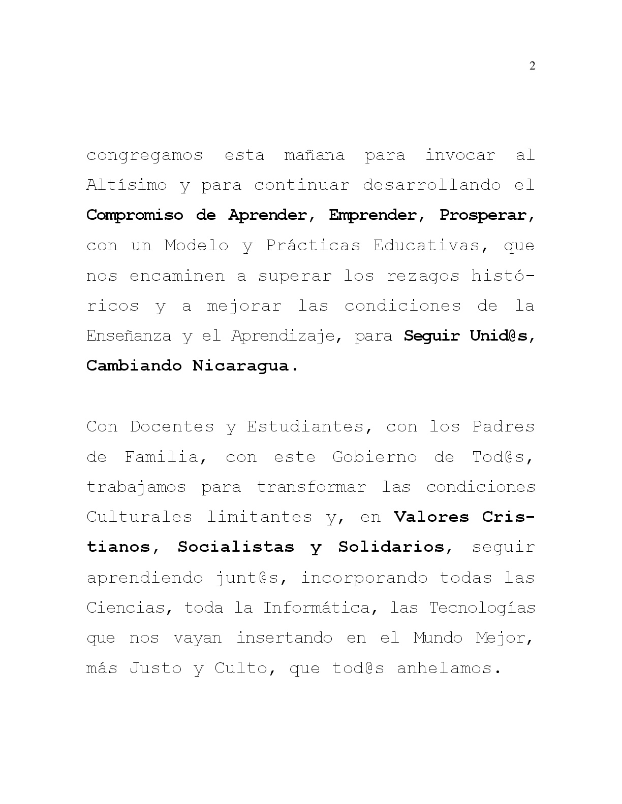 MENSAJE