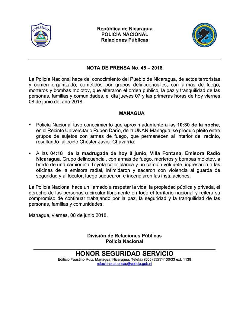 comunicado