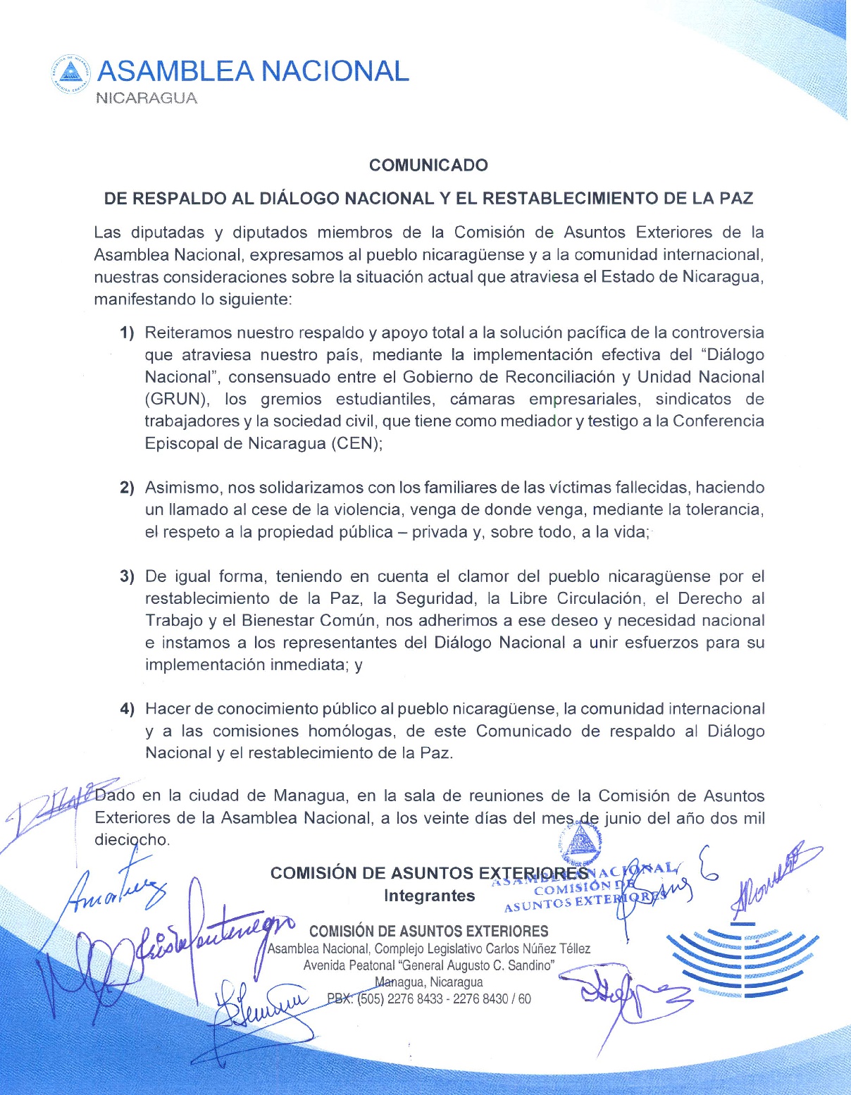 comunicado