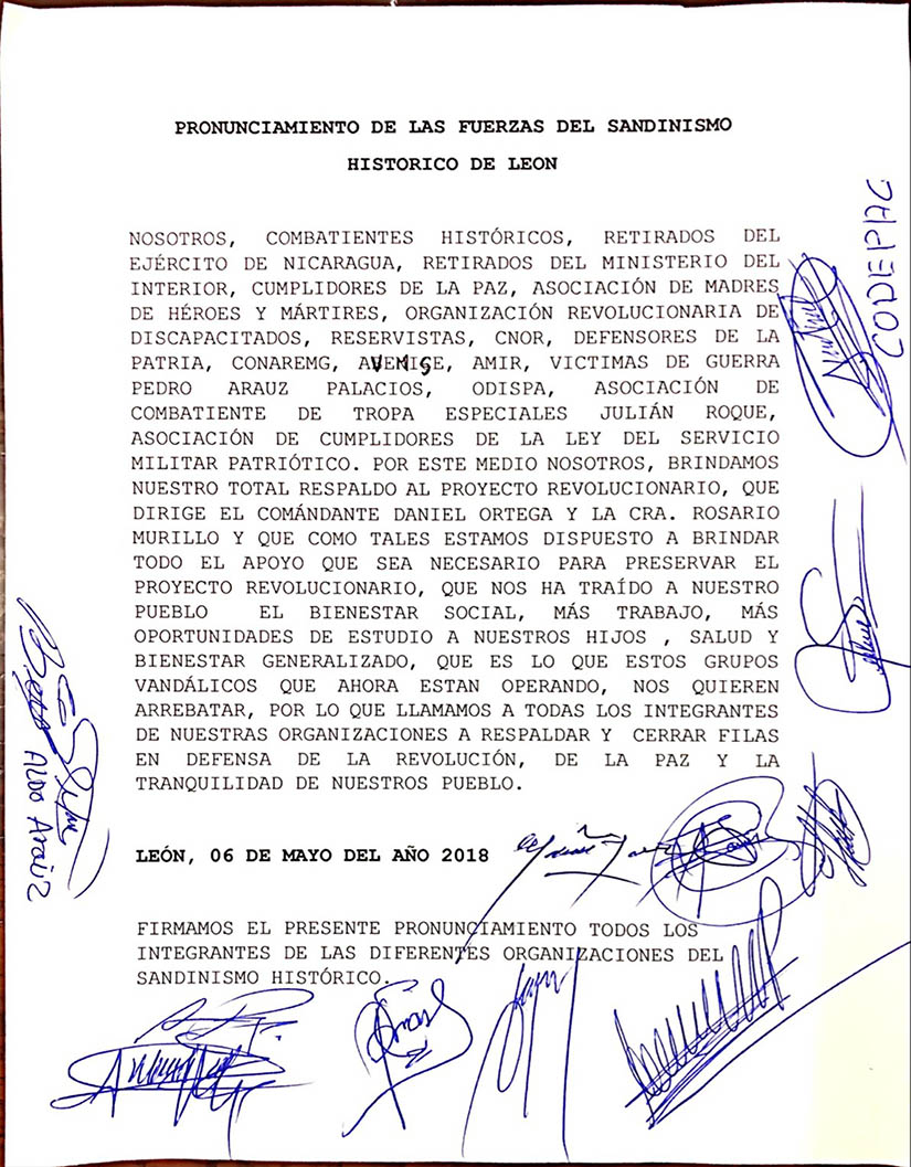 pronunciamiento