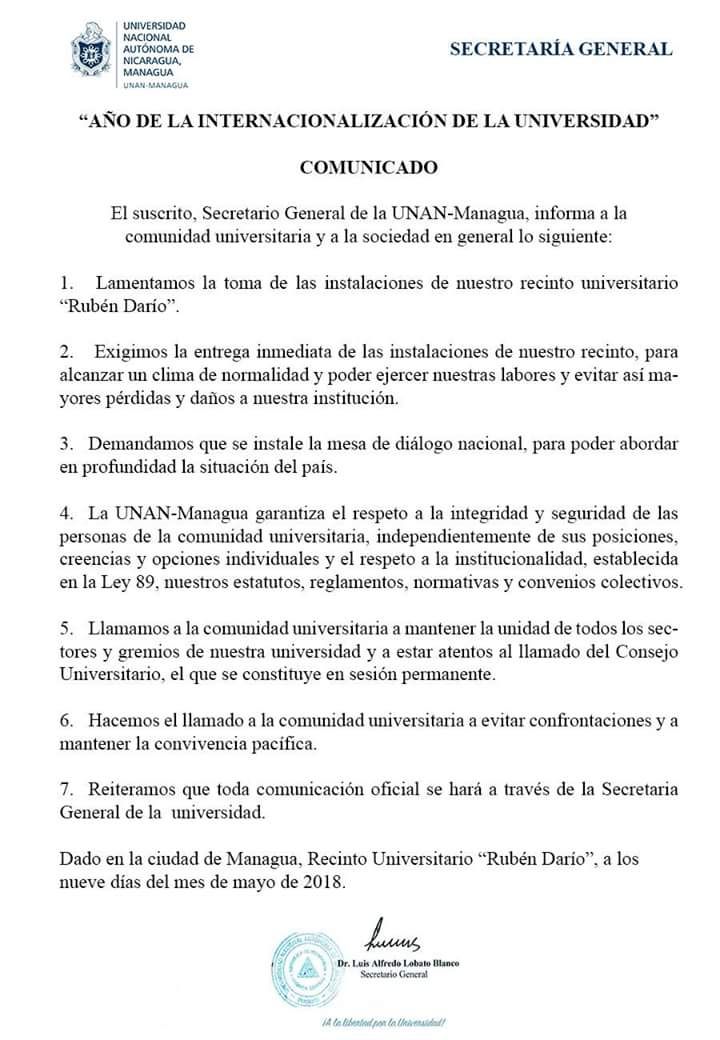 comunicado