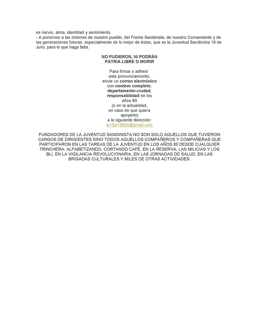 pronunciamiento
