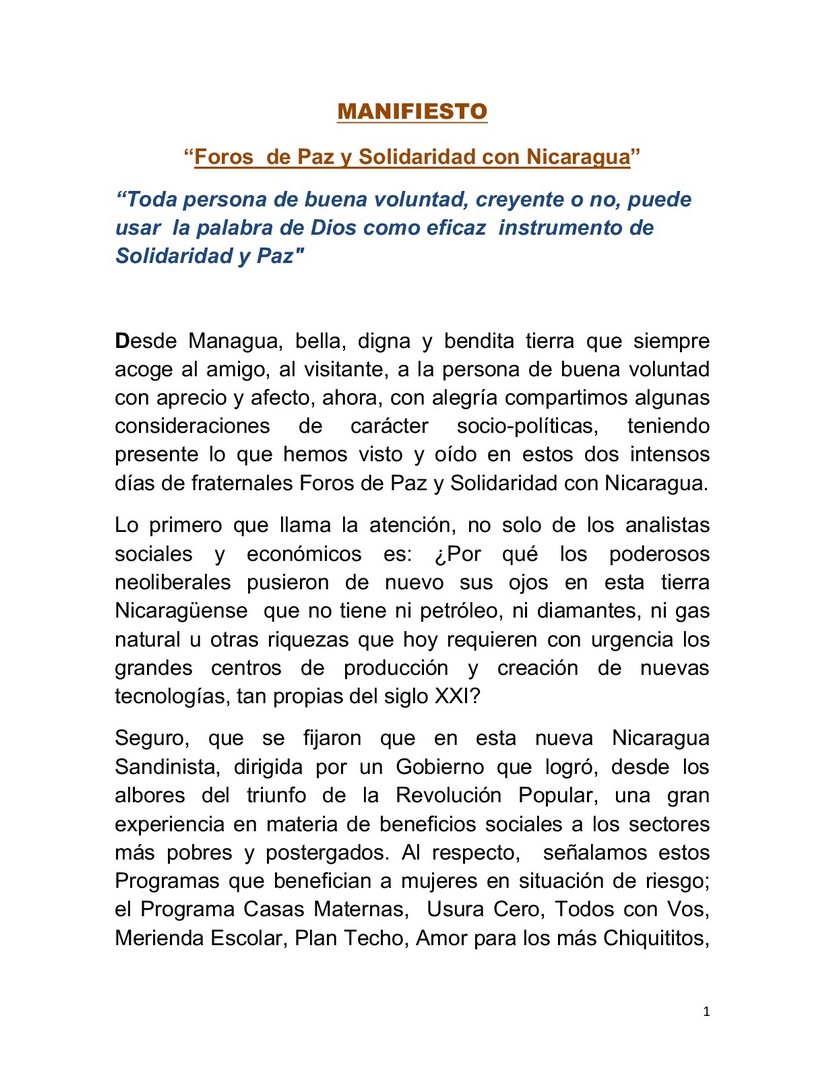 manifiesto