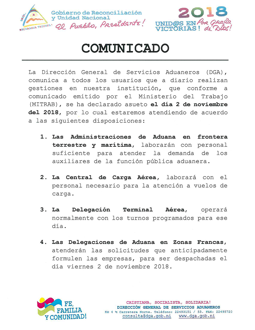 comunicado
