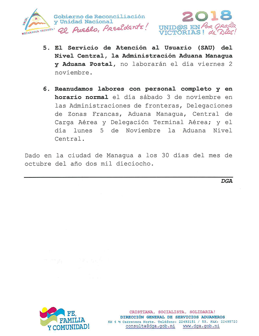 comunicado