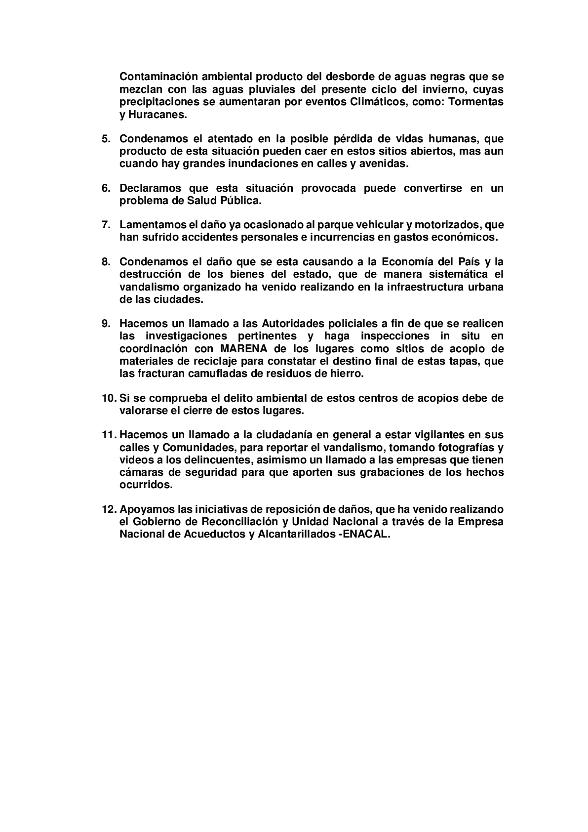 PRONUNCIAMIENTO