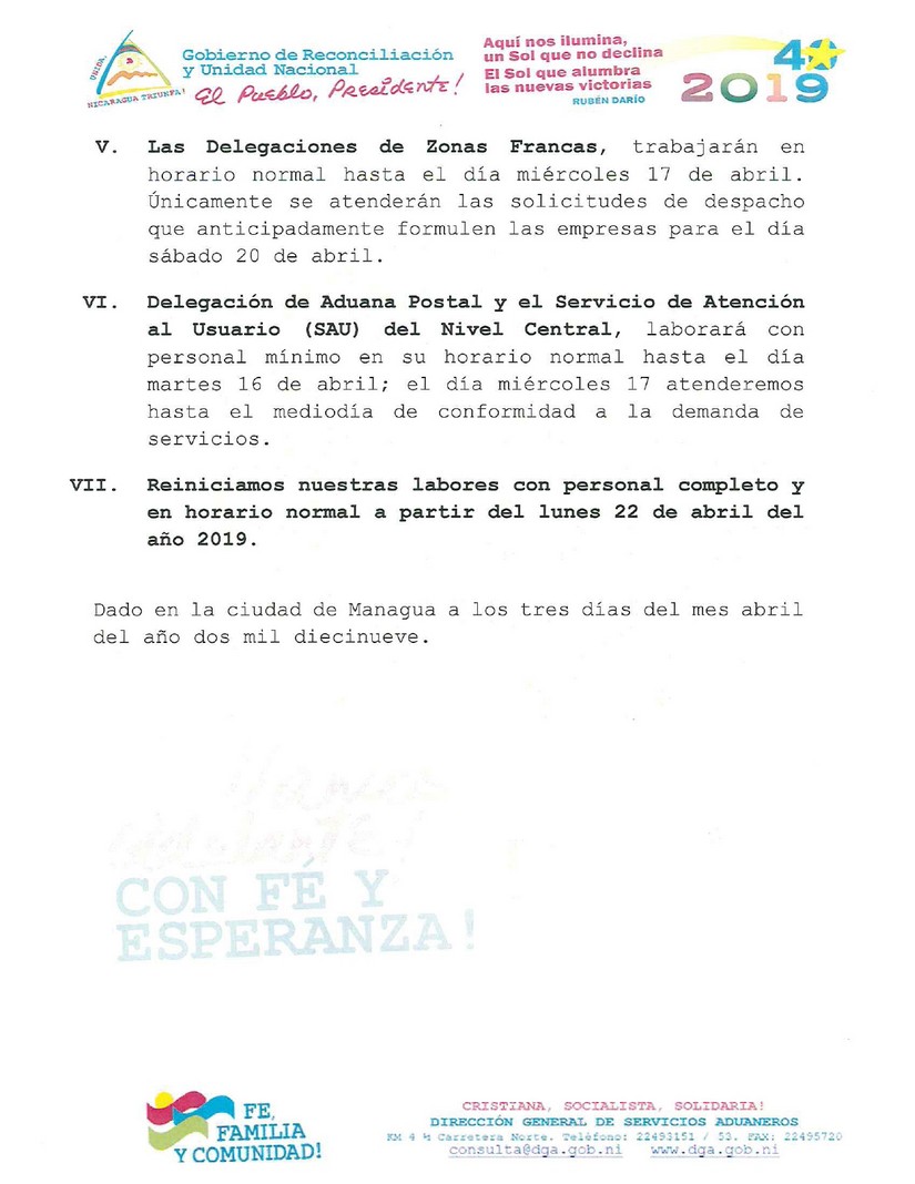 DGA-comunicado-semanasanta