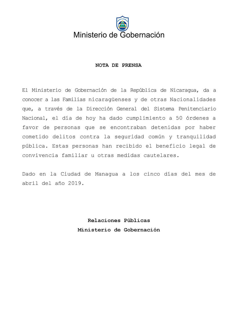 migob-lista-excarcelados-nicaragua