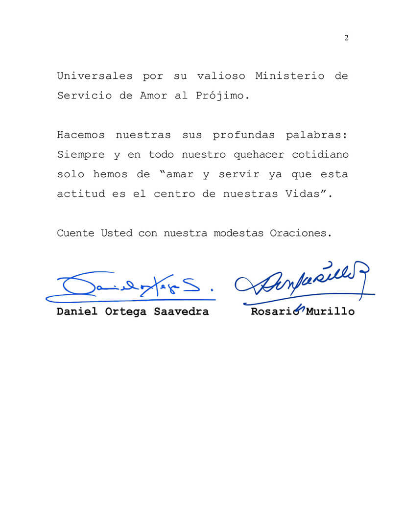 mensaje-nicaragua-papa-francisco-aniversario-ordenacion-sacerdotal