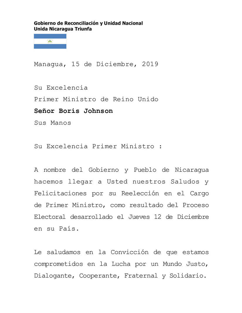 mensaje-nicaragua-boris-johnson