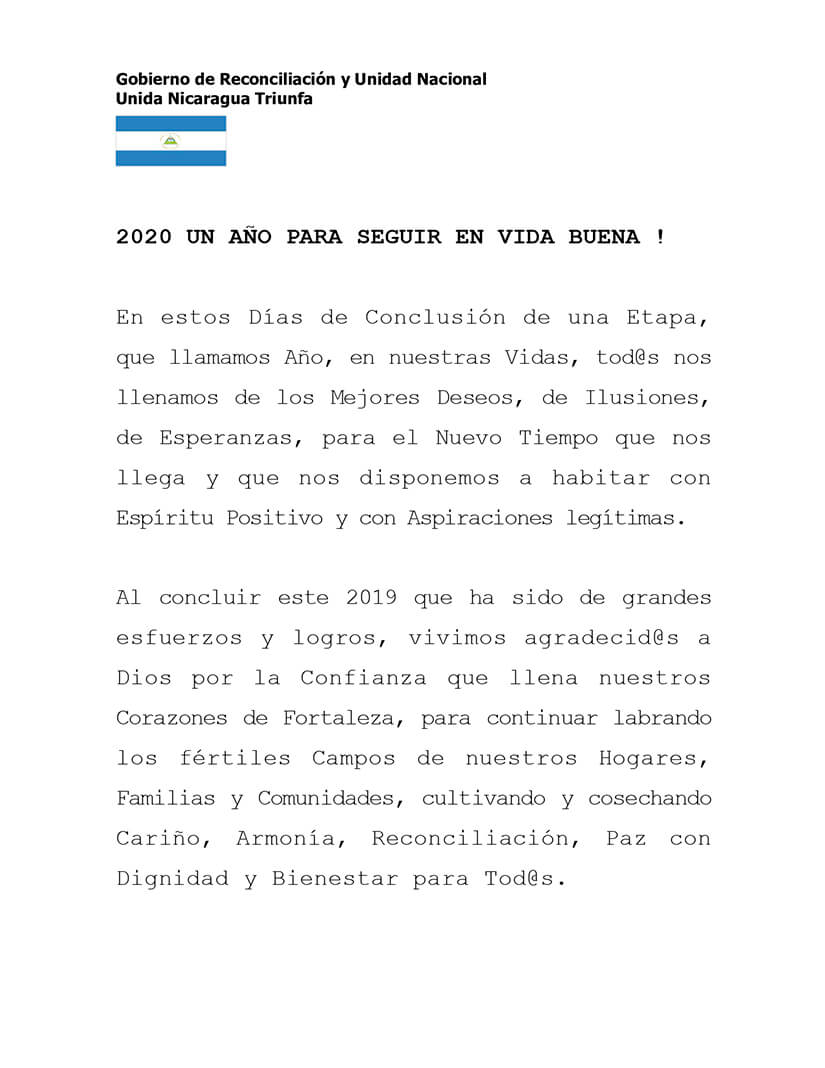 mensaje-ano-nuevo-gobierno-nicaragua-