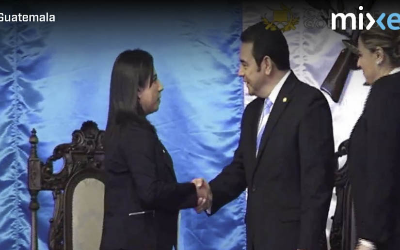 Embajadora Lilliam del Carmen Méndez, presenta  cartas credenciales al Presidente de Guatemala