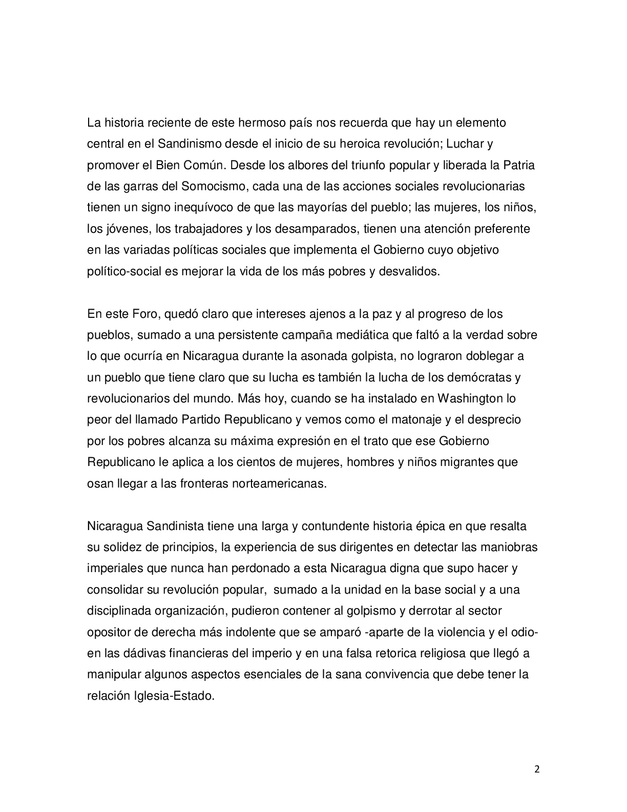 PRONUNCIAMIENTO