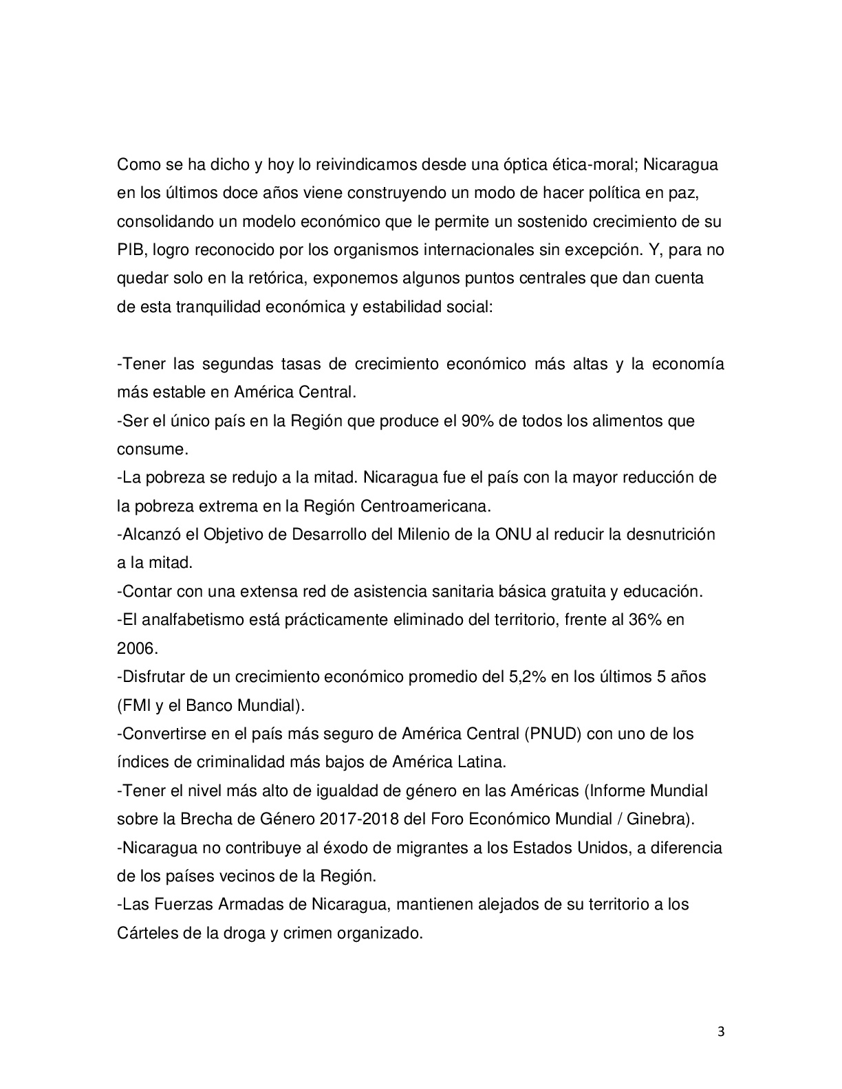 PRONUNCIAMIENTO