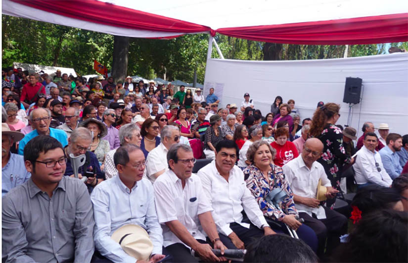 Embajadora Mar&iacute;a Luisa Robleto Aguilar y el Diputado Jos&eacute; Figueroa Aguilar,participaron en el Acto Inaugural de la Fiesta de los Abrazos 2019