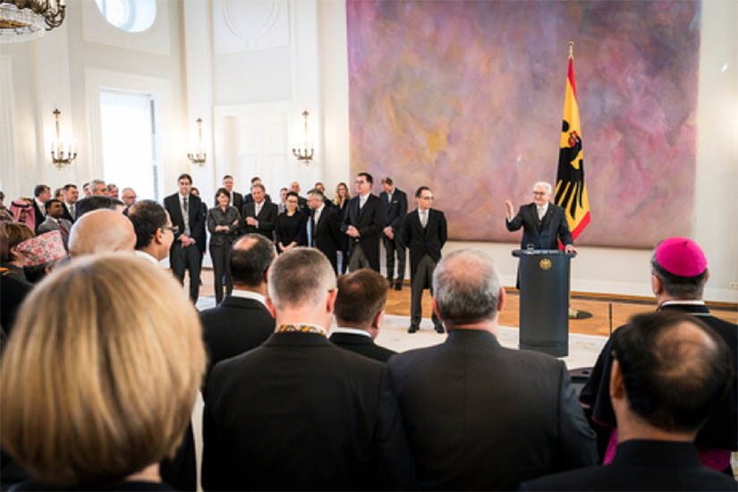 Embajadora de Nicaragua particip&oacute; en la recepci&oacute;n de a&ntilde;o nuevo del Presidente Federal de Alemania