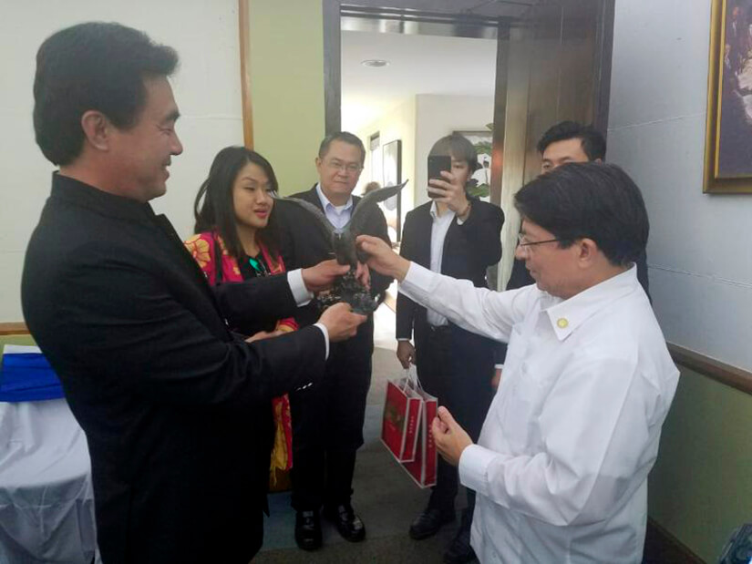 Denis Moncada Colindres sostuvo un encuentro con el Grupo de inversi&oacute;n Dong Jyu de China (Taiw&aacute;n), que preside el Se&ntilde;or Donald Lin Tung-Lung.