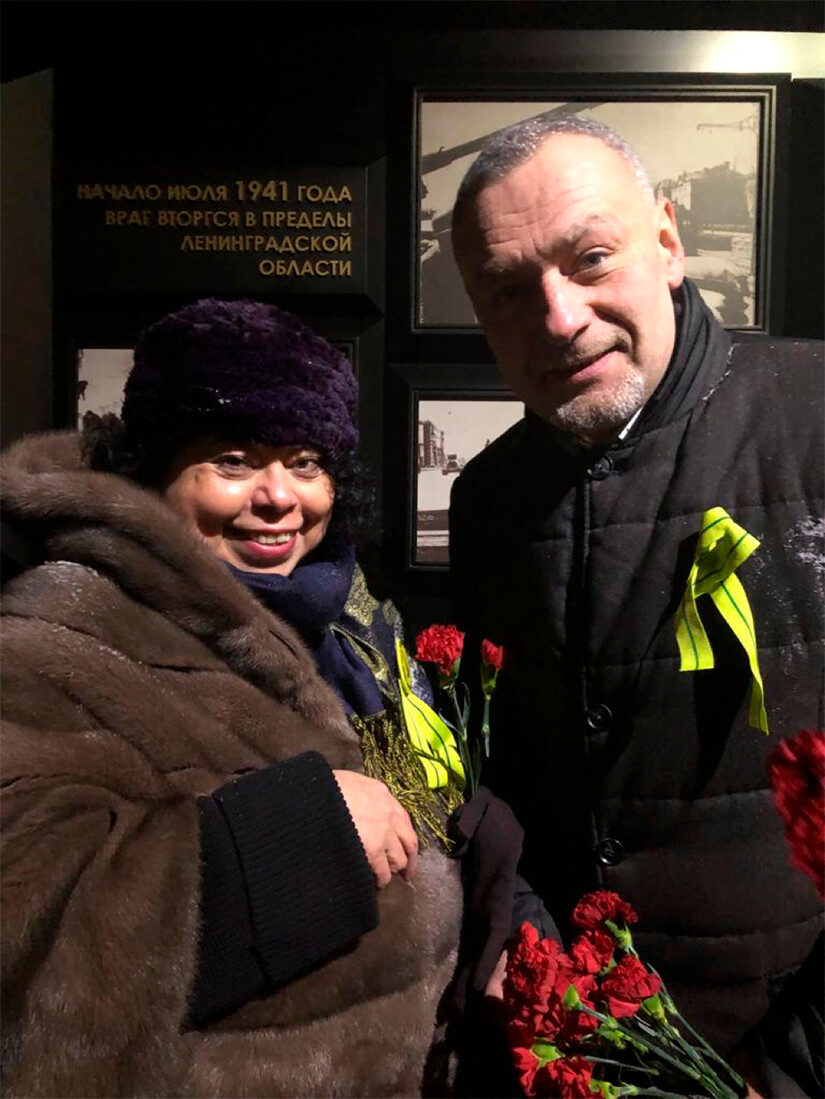 embajadora de Nicaragua en Rusia, compa&ntilde;era Alba Azucena Torres, particip&oacute; en los actos conmemorativos de fin de sitio en Leningrado 
