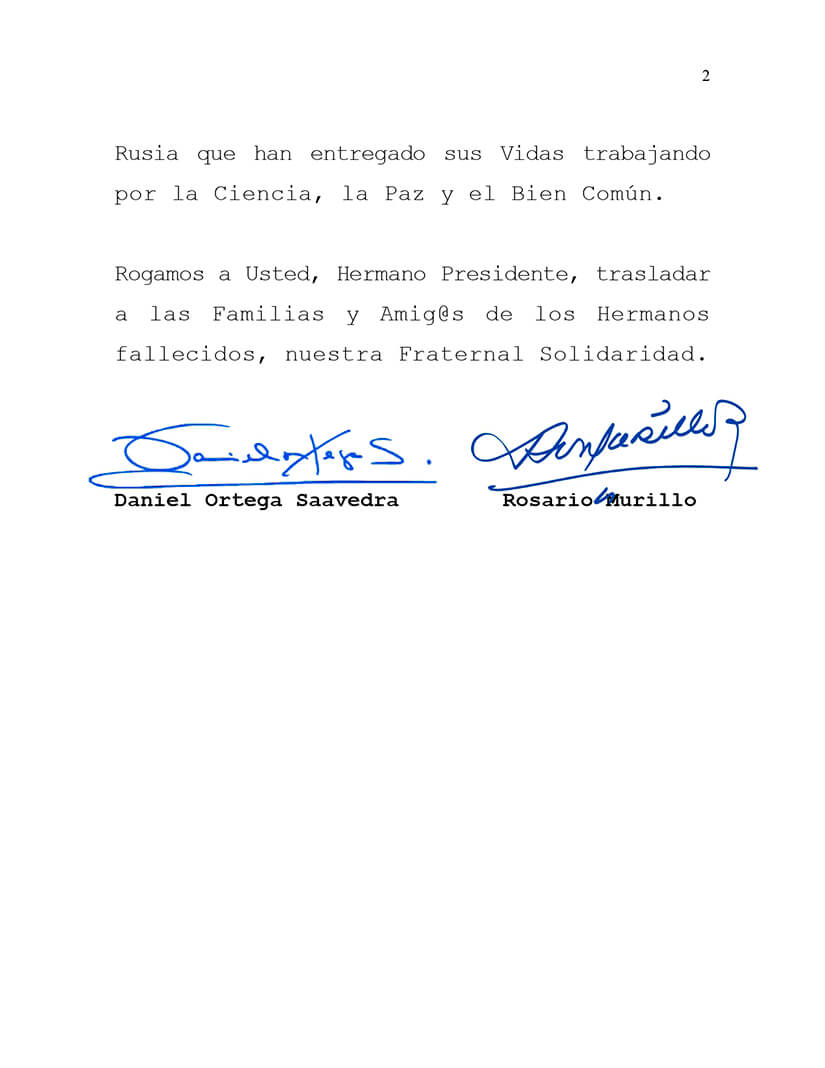 mensaje-condolencias-rusia