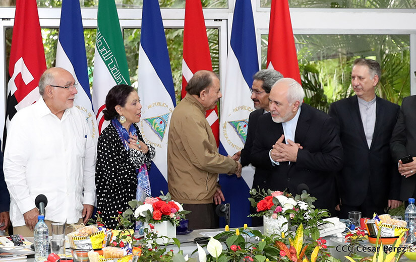 daniel-ortega-javad-zarif-nicaragua-visita
