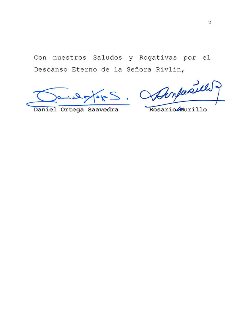 mensaje-israel-condolencias-nechama-rivlin