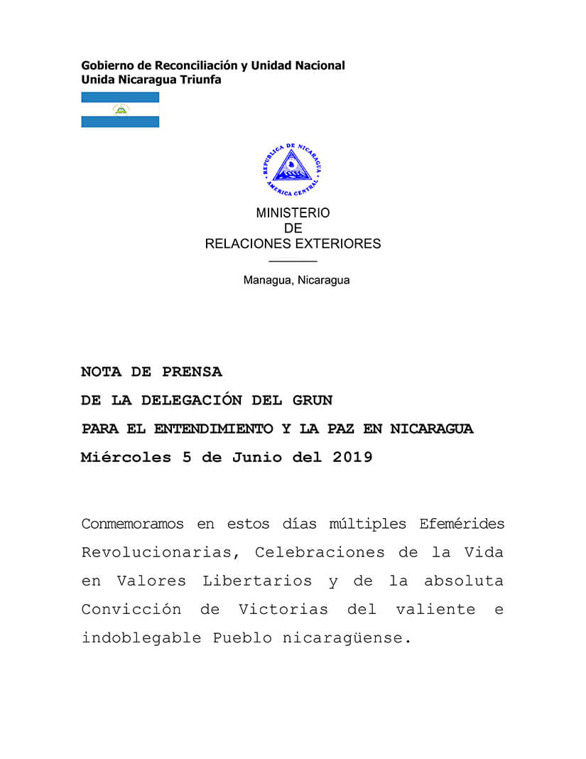 np-gobierno-nicaragua-mesa-negociacion