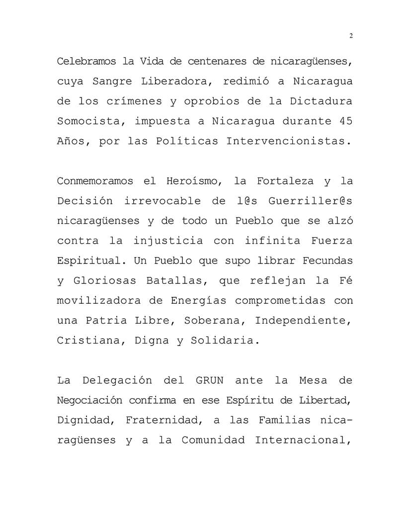 np-gobierno-nicaragua-mesa-negociacion