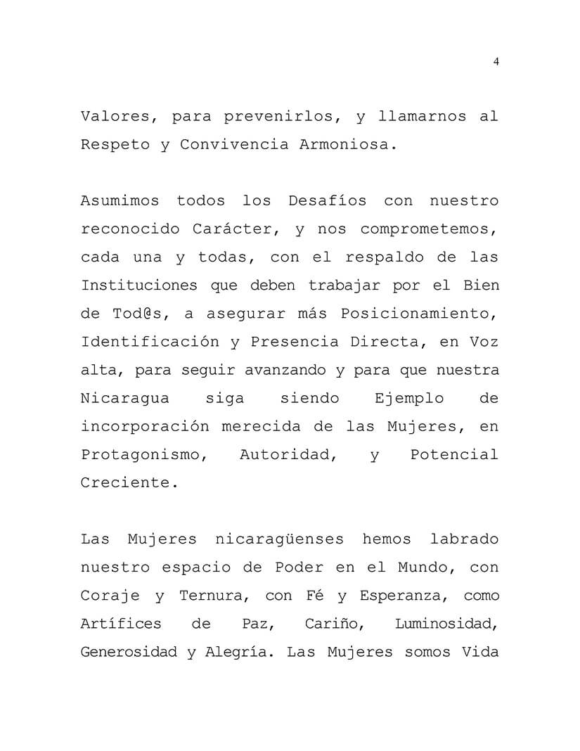 mujeres nicaragüenses fuerza de victorias