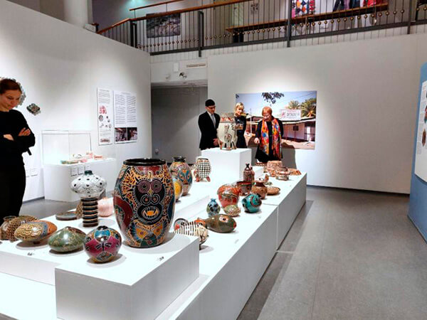 Expresidenta de Finlandia, Tarja Halonen, visita exposici&oacute;n de artesan&iacute;a nicarag&uuml;ense